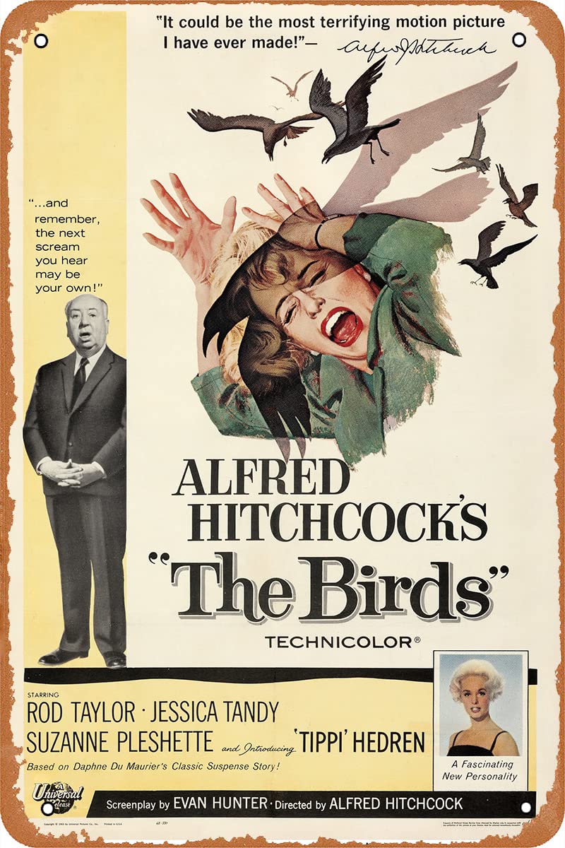 Amazon.co.jp: The Birds 1963 映画ポスター ホラー映画 ブリキ看板